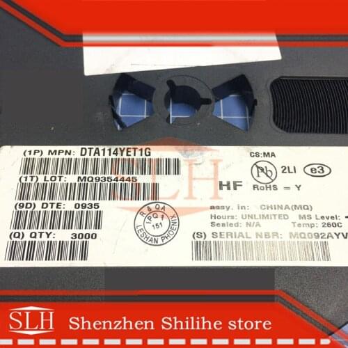 100pcs/lot DTA114YET1G DTA114YET1 DTA114 SOT523 Brand new original