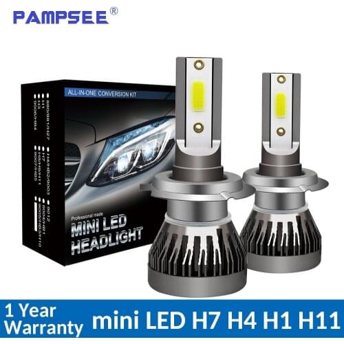 2PCS Car headlight Mini Lamp H7 LED Bulbs H1 LED H8 H11 Headlamps Kit 9005 HB3 9006 HB4 6000k Fog light 12V LED Lamp 60W 8000LM