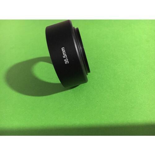 35.5mm standard screw in mount Metal Lens Hood cover for c mount movie cctv camera free shipping