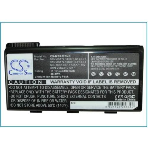 Cameron Sino 4400mAh battery for MSI A5000 A6005 A7200 CR500 CR600 CR600-001US CR600-013US CR600-017US CR600-234US CR610