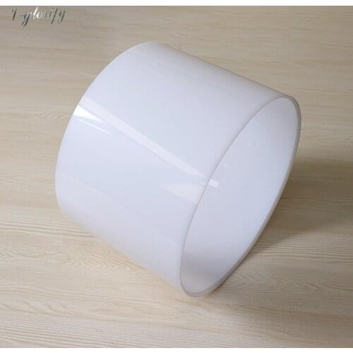 20 inch diameter x 20 inch depth acrylic drum shells drum body undrilled (no holes) with 45 degree bearing edge no seam