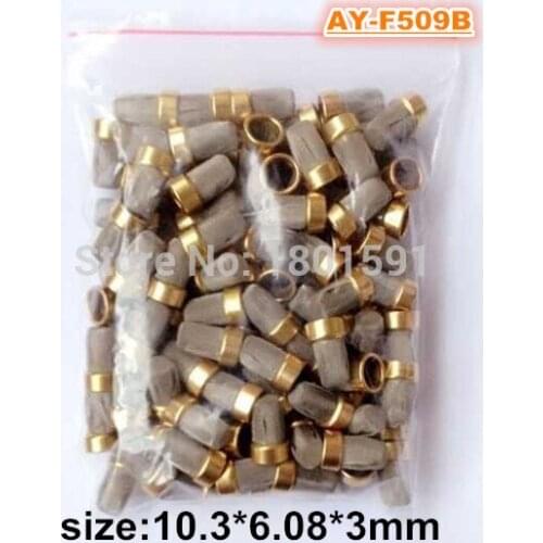 Free shipping 200pieces metal fitler Universal fuel injector micro filter / strainer for bosch (AY-F509B 10.3*6.08*3mm)