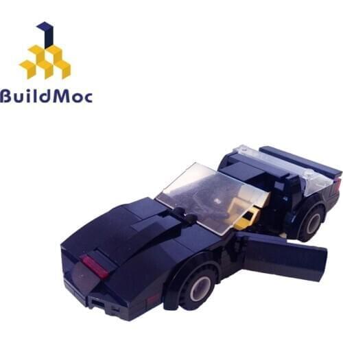 City Knight Rider Sports Car Building Blocks Buildmoc Technic Moc Racing Car Bricks For Children Boy Christmas Gifts 136pcs