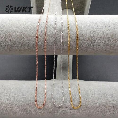 WT-N1045 WKT Wholesale Hot Sale Fashion For Women Chain Jewelry High Quality Elegant Necklace Chain