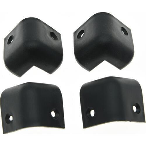 4pcs Black Hard Plastic Guitar Amp Amplifier Speaker Cabinet Corner Protectors