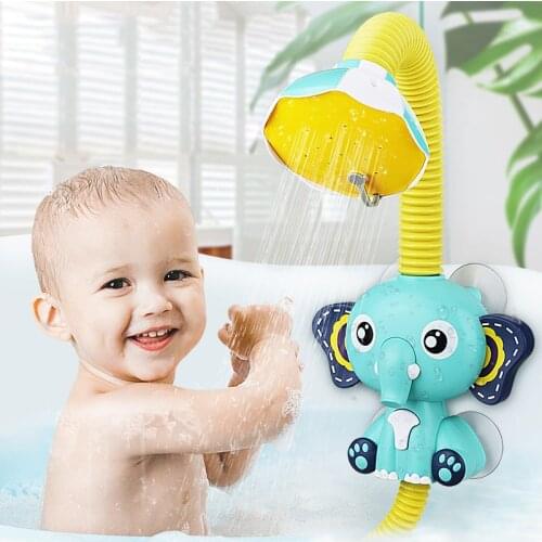 Baby Funny Water Game Bath Toy Bathing Tub Elephant Cloud Faucet Spray Water Swimming Bathroom Bath Toys For Children