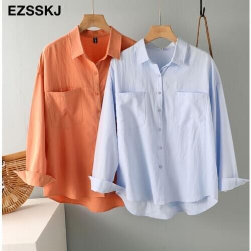Ezsskj White Blouses