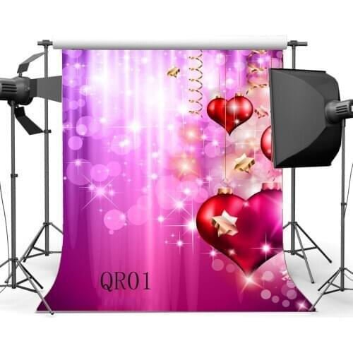 Photography Backdrops Bokeh Halos Valentines Day Hanging Hearts I Love You Romantic Toddlers Lover Portraits Background