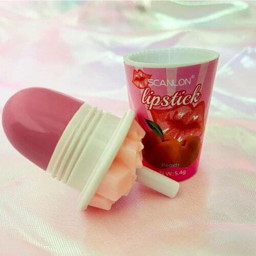 SCANLON Fruit Flavour Lipstick Strawberry, Grape, Apple, Moisturizing Different Colors Fruit Unique Shaped Makeup Lipgloss TSLM1