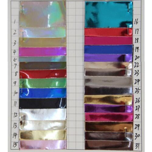 Laser mirror synthetic PU leather/ Holographic mirror leather/ waterproof material/ shiny fabric/ pu leather fabric/ wholesale