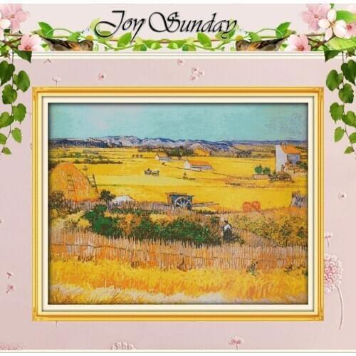 Good Harvest of Wheat patterns counted Cross Stitch 11CT 14CT Cross Stitch Set DIY Cross-stitch Kits Embroidery Needlework