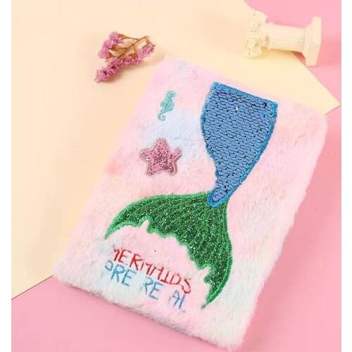 Creative cute mermaid notebook cartoon student notebook A5 notebook student diary notepad hand ledger