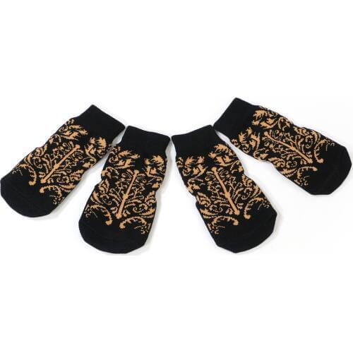 New Fashion Pet Shoes Winter Warm Soft Socks For Large Dogs Golden Retriever 100% Cotton Scratch Proof Breathable Foot Covers