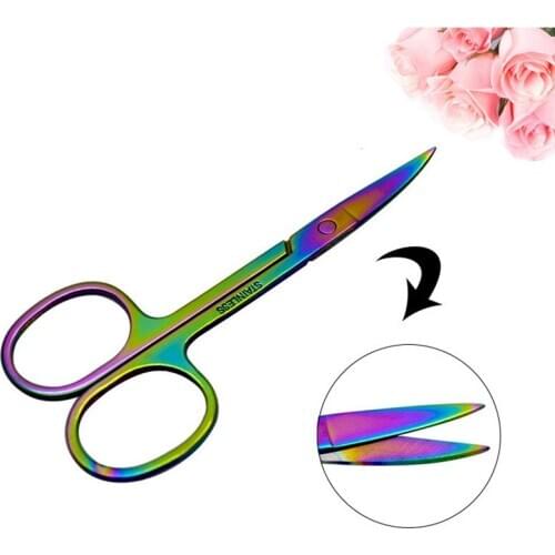 1PC Stainless Steel Eyebrow Scissors Trimmer Eye Brow Shaver Knife Hair Scissor Removal Beauty Tools