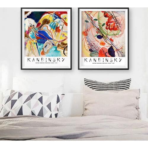 Wassily Kandinsky Poster Abstract Canvas Painting Nordic Aesthetic Art Print Modern Wall Picture For Living Room Home Decor