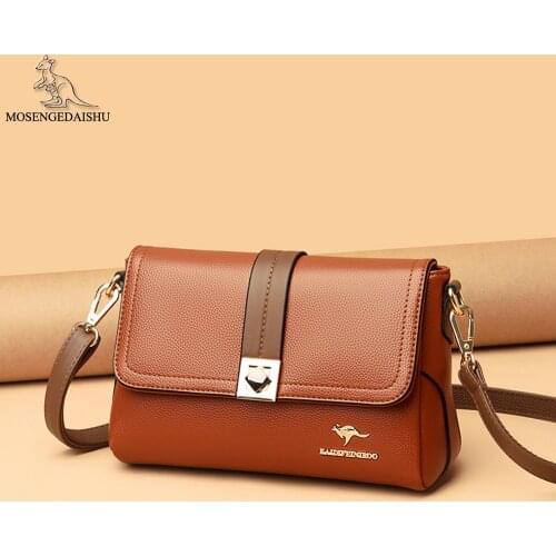 Luxury Letter Designer Ladies Shoulder Bag High Quality PU Leather Womens Bags Panelled Design Women Crossbody Bags Bolso Mujer