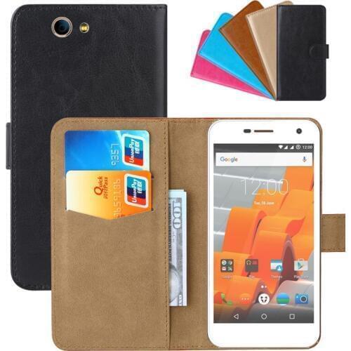 Luxury Wallet Case For Wileyfox Spark+ PU Leather Retro Flip Cover Magnetic Fashion Cases Strap