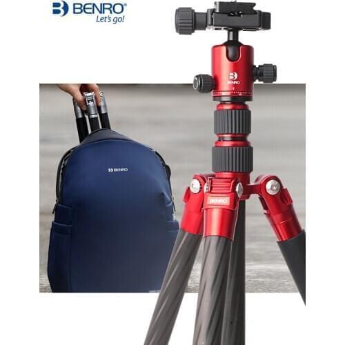 Carbon fiber tripod BENRO MC09 SLR camera micro single bracket travel portable PTZ tripod set