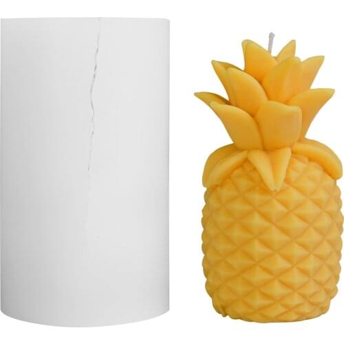 3D pineapple shape silicone Mold Scented Candle mold cake decoration tool Candy Chocolate Mold Kitchen Baking decoration