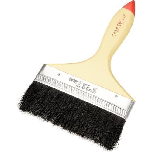 Uxcell Paint Brushes Reusable Wooden Grip Metal Ferrule Synthetic Bristle for Painting Staining and Applying Adhesives