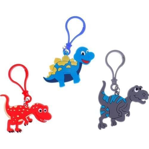 6 cm with metal keychain Fun texture soft doll dinosaur pendant animal for children hot sale