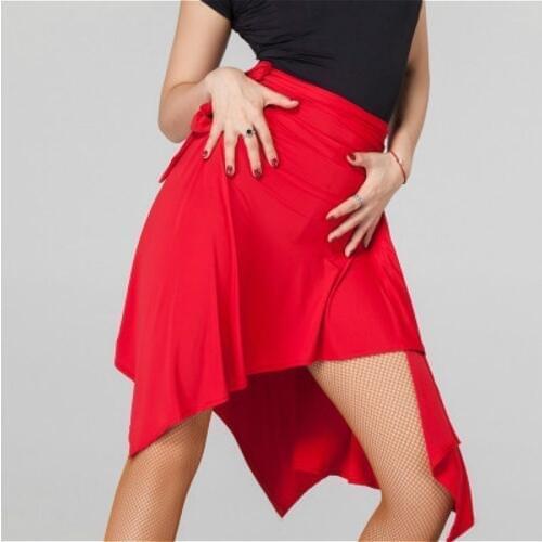 Women Ballroom Latin Salsa Tango Dance Skirt Skate Wrap Scarf Dancewear 904-A093