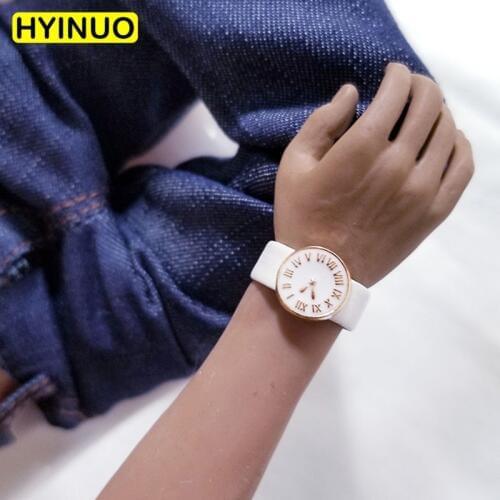 2 Colors 1/6 Scale Watch Male Accessories Exquisite Watch Man Fashion Watch Playing Toy for 12" Action Figure Body Accessory