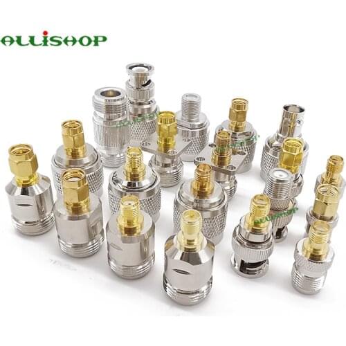 1Pcs RP SMA Adapter Connector SMA to N SMA to BNC SMA to TNC Plug Jack RF Coaxial connectors male female M/F conector