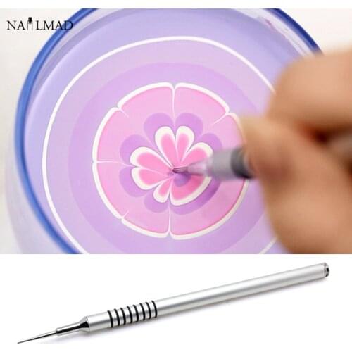 1pc Dotting Pen Marbling Tools Water Marble Pen Painting Brush Manicure Drawing Nail Art Tool Set