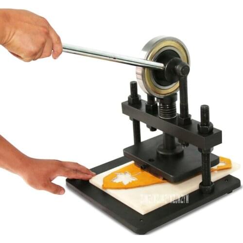 20x14cm Single-Wheel Manual Die-Cutting Machine Photo Paper Leather Embossing Machine PVC / EVA Plate Die-Cutting Machine