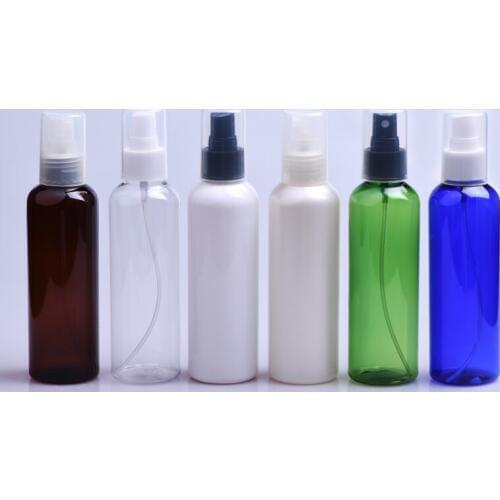 24Pcs 200ML Brown/Blue/Clear/Green/White/Peal White Empty plastic spray bottle Perfume spray bottle Cosmetic packaging container