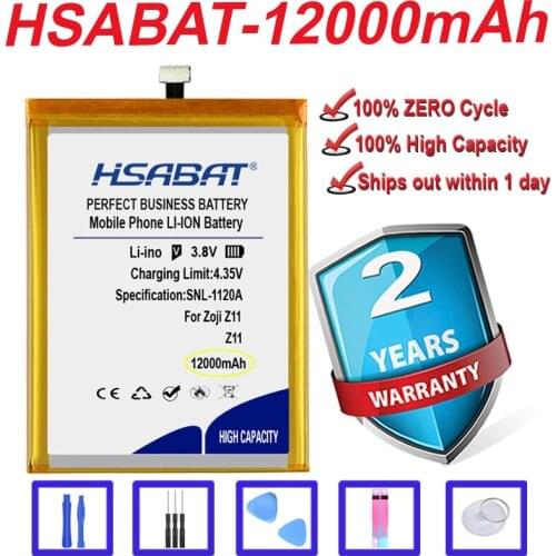 Top Brand 100% New 12000mAh Battery for HOMTOM Zoji Z11 in stock