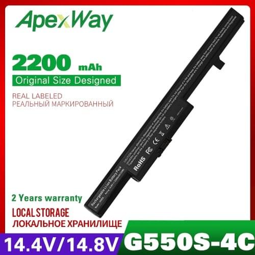 14.8V Laptop battery For LENOVO G550S Series M4400 M4450 45N1183 45N1182 45N1186 45N1187 L12S4E55 L12M4E55 121500190 121500192