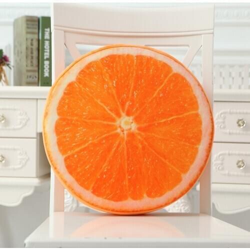 Watermelon Orange Kiwi Pitaya Lemon Pine Wutong Tree Fruit Cushion Pillow Stuffed Stuffed Toy Girl Gift