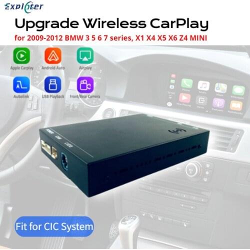 Exploter Wireless Carplay Upgrade Box for BMW 2009-2013 CIC Radio 3 Series 5 6 7 X1 X3 X5 X6 Z4 MINI