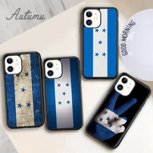 Honduras National Flag Map Phone Case for iPhone 11 12 Pro Max mini X XR XS SE 2020 5 6S 7 8 Plus Samsung Galaxy S8 S9 S10 Cover