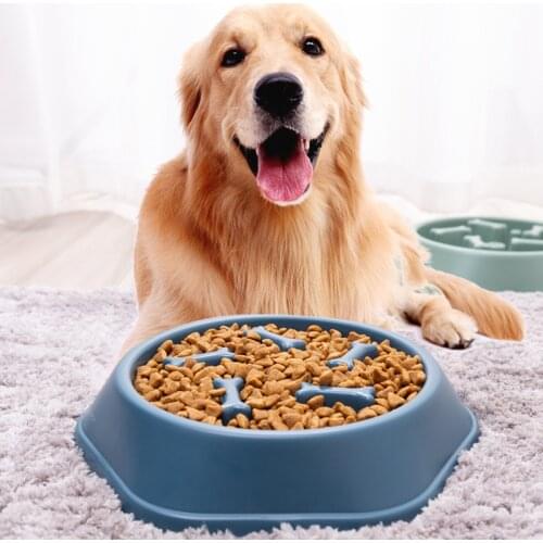 Pet Dog Feeding Food Bowls Portable Puppy Slow Down Eating Feeder Dish Bowel Prevent Obesity Pet Bowl Dogs Supplies