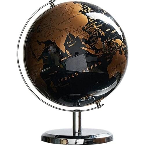 Globe Educational Geographic Modern Desk Decoration With Metal Base Bookcase Decorations Globe Childrens Gift