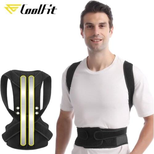 Coolfit Posture Corrector Back Posture Brace Clavicle Support Stop Slouching and Hunching Adjustable Back Trainer Unisex