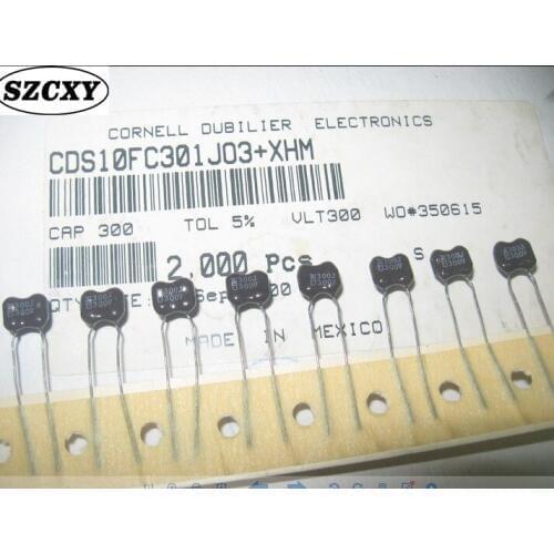 Hot selling ,origina CDM 300V300P 5% Mica capacitor CDS10FC301J03