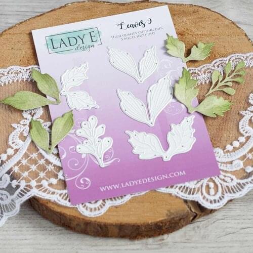 2021 AliliArts Metal Cutting Dies 5pc leaves diy Scrapbooking Photo Album Decorative Embossing PaperCard Crafts Die