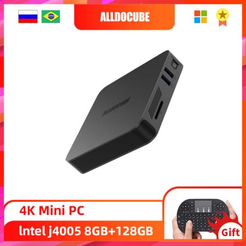Alldocube Super Box Mini PC 4K Intel J4005 CPU 8GB RAM 128GB ROM Windows 10 Desktop Computer HD VGA