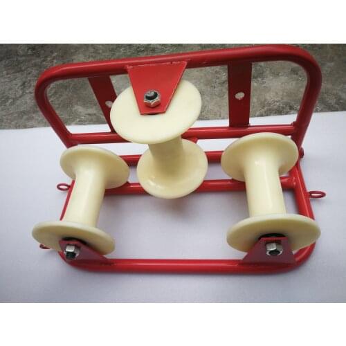 Manual handle Nylon corner pulley, cable pay-wheel ground line tackle, pipe cable line rounder