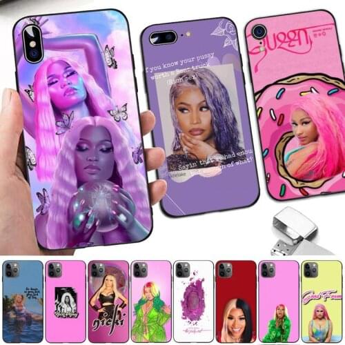TOPLBPCS Nicki Minaj Phone Case for iPhone 8 7 6 6S Plus X 5S SE 2020 XR 11 12mini pro XS MAX