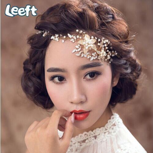 2018 Ribbon Pearl Star Crystal Headband Rhinestone Headband Wedding Hair Accessories for Bridal Tiaras Bride Headbands Z0936