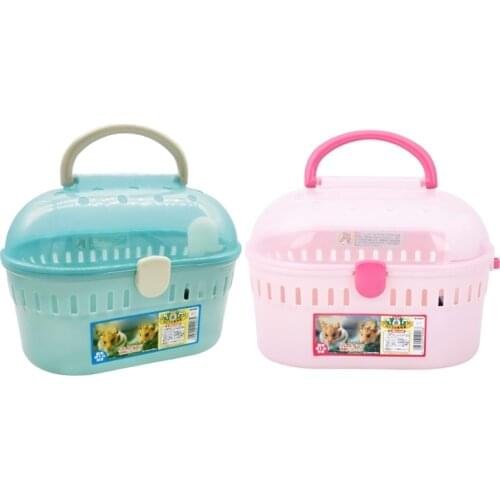 Portable Travel Hamster Cage Carrier Breathable Outdoor for Hamster Small Animals Vacation Easy to Clean Comfortable