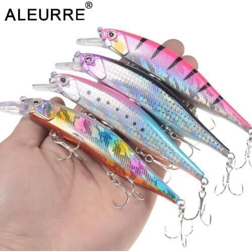120mm 15.5g Floating Big Minnow Wobbler 3 Hooks Rattling Crankbait Hard Long Shot Fishing Lure For Bass Pike Pesca