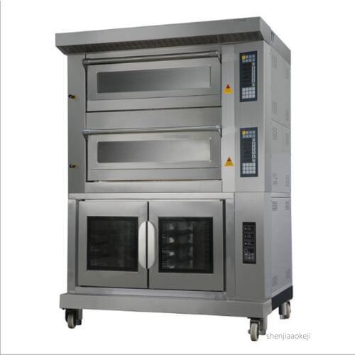 Commercial gas/electric oven 4 trays oven+10 trays ferment tank Multi-function integration oven Bread/pizza/tart baking machine