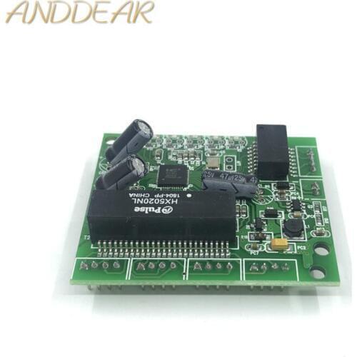 Industrial grade 10/100Mbps wide temperature low power 4/5 port wiring splitter mini pin type micro network switch module