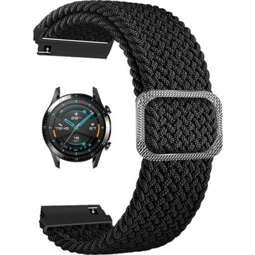 20/22mm Nylon Loop Bracele for HUAWEI WATCH 3 3Pro Band Elastic Adjustable Wrist Strap for Huwei GT 2 42/46mm GT2 Pro Watchband